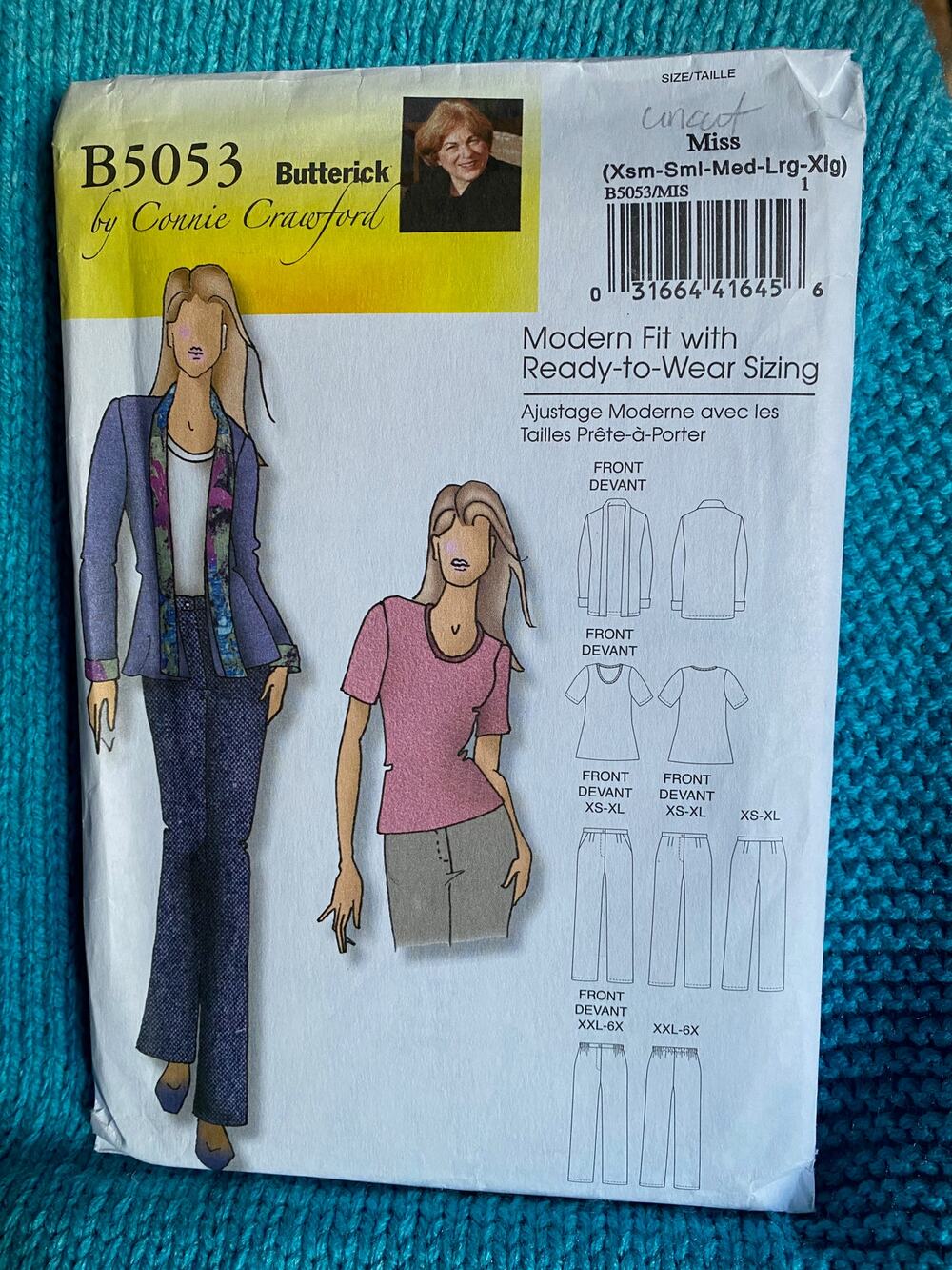Butterick Sewing pattern 5053 top Women's pullover sz xs-XL
